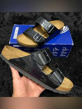 BIRKENSTOCK Arizona glittered gladiator sandals shoes women’s eur 38 new